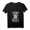 Hunde Mamas T-Shirt mit Hundemotiv - Life IS Better With Dogs Around, Trendiges Damen-Shirt für Hundeliebhaberinnen