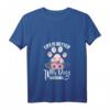Hunde Mamas T-Shirt mit Hundemotiv - Life IS Better With Dogs Around, Trendiges Damen-Shirt für Hundeliebhaberinnen