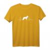 Weißer Schweizer Schäferhund Heartbeat Herz Hunde T-Shirt – Geschenk für Hundeliebhaber, Herrchen & Frauchen, Züchter & Tierfreunde