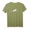 Weißer Schweizer Schäferhund Heartbeat Herz Hunde T-Shirt – Geschenk für Hundeliebhaber, Herrchen & Frauchen, Züchter & Tierfreunde
