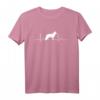Weißer Schweizer Schäferhund Heartbeat Herz Hunde T-Shirt – Geschenk für Hundeliebhaber, Herrchen & Frauchen, Züchter & Tierfreunde