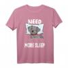 Schlafender Hund Ich bin so müde brauche mehr Schlaf T-Shirt – Niedliches Hundemotiv für Hundeliebhaber, Langschläfer und Kinder