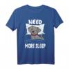 Schlafender Hund Ich bin so müde brauche mehr Schlaf T-Shirt – Niedliches Hundemotiv für Hundeliebhaber, Langschläfer und Kinder