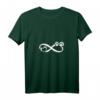 Damen Unendlich Hundeliebe Hundepfote Herz Gassi Hunde T-Shirt mit V-Ausschnitt – Perfekt für Hundebesitzer & Hundeliebhaber