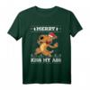 Merry Kiss My Ass Hund Santa Claus Ugly Christmas Sweater – Lustiges Sarkastisches Weihnachtsoutfit für Hunde- und Tierliebhaber