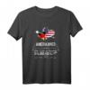 Deutschland und USA doppelte Staatsbürgerschaft T-Shirt - Lustiges Geschenk für Freunde, Urlaub & Einreise mit Humor
