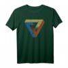 Optische Täuschung des Würfeldreiecks T-Shirt – Faszinierendes Design, klassisch geschnitten, perfekt für Kunst- und Puzzle-Liebhaber