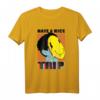 Smilie Gesicht trippy lachen T-Shirt – Lustiges, buntes Party- und Ausflugshirt als Geschenkidee