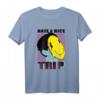 Smilie Gesicht trippy lachen T-Shirt – Lustiges, buntes Party- und Ausflugshirt als Geschenkidee