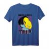 Smilie Gesicht trippy lachen T-Shirt – Lustiges, buntes Party- und Ausflugshirt als Geschenkidee