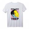 Smilie Gesicht trippy lachen T-Shirt – Lustiges, buntes Party- und Ausflugshirt als Geschenkidee