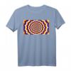 Fraktale Illusion, Trippy Acid Design - Optisches T-Shirt mit optischer Täuschung für trendige Streetwear