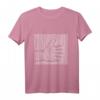 Daumen hoch T-Shirt mit Illusionslinien-Grafik – Motivierende Mode für Alltag und Geschenk