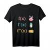 Mathe Spaß Kuh Milch Käse Ableitung Infinitesimalrechnung T-Shirt – Lustiges Geschenk für Lehrer, Studenten & Nerds in der Mathematik