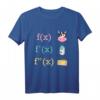 Mathe Spaß Kuh Milch Käse Ableitung Infinitesimalrechnung T-Shirt – Lustiges Geschenk für Lehrer, Studenten & Nerds in der Mathematik