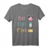 Mathe Spaß Kuh Milch Käse Ableitung Infinitesimalrechnung T-Shirt – Lustiges Geschenk für Lehrer, Studenten & Nerds in der Mathematik