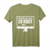 Herren T-Shirt 'Ein Admin schläft nicht er root' – Lustiges Geschenk für Informatiker, Admins & Nerds zum Geburtstag, Vatertag & Weihnachten