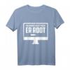 Herren T-Shirt 'Ein Admin schläft nicht er root' – Lustiges Geschenk für Informatiker, Admins & Nerds zum Geburtstag, Vatertag & Weihnachten