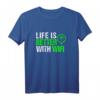 Life Is Better With Wifi Programmierer IT Geek Geschenk T-Shirt – Lustiges Technik- und IT-Profis T-Shirt für Geburtstag & Weihnachten