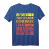 Lustiges Informatik T-Shirt mit Spruch 'Bevor Du sprichst, habe Admin Rechte' – Perfektes Geschenk für IT-Profis, Programmierer und Systemadministratoren
