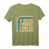 Linux Retro Pinguin Born to be root T-Shirt – Kultiges Geek-Design für Entwickler, Hacker und Linux Fans