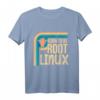 Linux Retro Pinguin Born to be root T-Shirt – Kultiges Geek-Design für Entwickler, Hacker und Linux Fans