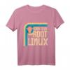 Linux Retro Pinguin Born to be root T-Shirt – Kultiges Geek-Design für Entwickler, Hacker und Linux Fans
