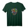 Herren HapOwl Flagge T-Shirt - Internet Freiheit und Hacker Geschenk mit Landesflaggen für Technik- und Freiheitsliebende