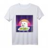 Retro Vintage Angry Women Yelling at Confused Cat Meme T-Shirt – Lustiges Geschenk für Katzenfans, Humorliebhaber & Geburtstagsüberraschung