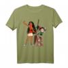 HapOwl Disney T-Shirt mit Vanellope und Moana - Official Merchandise für Männer, Frauen, Jungen & Mädchen
