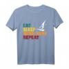 Eat Sleep Surfen Windsurf Surfer Windsurfer Windsurfen Segel T-Shirt - Perfektes Geschenk für Wassersportliebhaber und Surffans