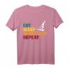 Eat Sleep Surfen Windsurf Surfer Windsurfer Windsurfen Segel T-Shirt - Perfektes Geschenk für Wassersportliebhaber und Surffans