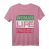 FRAUEN LEBEN FREIHEIT IRAN Unterstützung - Frauen T-Shirt für Frauenrechte & Solidarität
