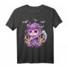 Pastell Goth Sensenmann Katze T-Shirt – Niedlich & Gruselig für Kawaii, Nu-Goth & Vaporwave Fans