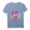 Pastell Goth Sensenmann Katze T-Shirt – Niedlich & Gruselig für Kawaii, Nu-Goth & Vaporwave Fans