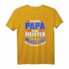 Meister Abschluss Papa Geschenk - Meisterbrief T-Shirt für Handwerker, Feier & Abschlussfeier