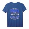 Meister Abschluss Papa Geschenk - Meisterbrief T-Shirt für Handwerker, Feier & Abschlussfeier