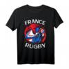 Frankreich Rugby Geschenk - Rugby Trikot Frankreich XV mit Silhouette, ideal für Fans, Spieler & Verein als cooles Geschenk