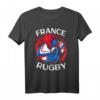Frankreich Rugby Geschenk - Rugby Trikot Frankreich XV mit Silhouette, ideal für Fans, Spieler & Verein als cooles Geschenk