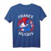 Frankreich Rugby Geschenk - Rugby Trikot Frankreich XV mit Silhouette, ideal für Fans, Spieler & Verein als cooles Geschenk