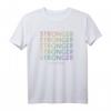 HapOwl T-Shirt Stronger (Regenbogen) – Klassisches Geburtstagsshirt für den runden Anlass
