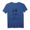 Bibel Spruch 'Our Faith Can Move Mountains' - Motivations T-Shirt mit Berge Design für Christen, Priester & Gläubige als Geschenk zu Weihnachten oder Geburtstag
