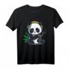Panda Raucht Gras Marihuana Cannabis Weed Rastafari Kiffer T-Shirt – Lustiges Geschenk für Kiffer, Rastafari und Legalisierungs-Interessierte