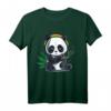 Panda Raucht Gras Marihuana Cannabis Weed Rastafari Kiffer T-Shirt – Lustiges Geschenk für Kiffer, Rastafari und Legalisierungs-Interessierte