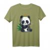 Panda Raucht Gras Marihuana Cannabis Weed Rastafari Kiffer T-Shirt – Lustiges Geschenk für Kiffer, Rastafari und Legalisierungs-Interessierte