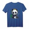 Panda Raucht Gras Marihuana Cannabis Weed Rastafari Kiffer T-Shirt – Lustiges Geschenk für Kiffer, Rastafari und Legalisierungs-Interessierte
