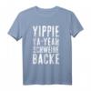 Witziges Yippie-Ya-Yeah Schweinebacke T-Shirt - Lustiges Geschenk für Weihnachten, Geburtstag & Jubiläum im 80er/90er Style