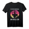 Ich bin dann mal im Keller - Schlagzeug Drummer Geschenk T-Shirt in Retro & Vintage Stil für Musiker und Bandmitglieder