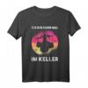 Ich bin dann mal im Keller - Schlagzeug Drummer Geschenk T-Shirt in Retro & Vintage Stil für Musiker und Bandmitglieder