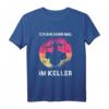 Ich bin dann mal im Keller - Schlagzeug Drummer Geschenk T-Shirt in Retro & Vintage Stil für Musiker und Bandmitglieder